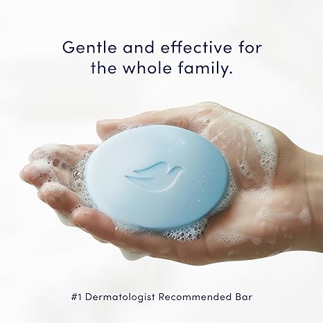 Dove Antibacterial Care Beauty Bar Soap 6 Count, Moisturizing Cleanser, 3.75 oz I Antibacterial beauty bar with ¼ moisturizing cream that removes 99% of bacteria while protecting skin from dryness