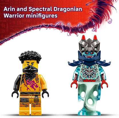 LEGO NINJAGO Arin’s Spinjitzu Battle Mech Building Toy - Ninja Building Set for Kids, Ages 7+ - with Arin, Baby Ryu, & Villain Minifigures - Gift Idea for Boys, Girls, & Dragons Rising Fans - 71839
