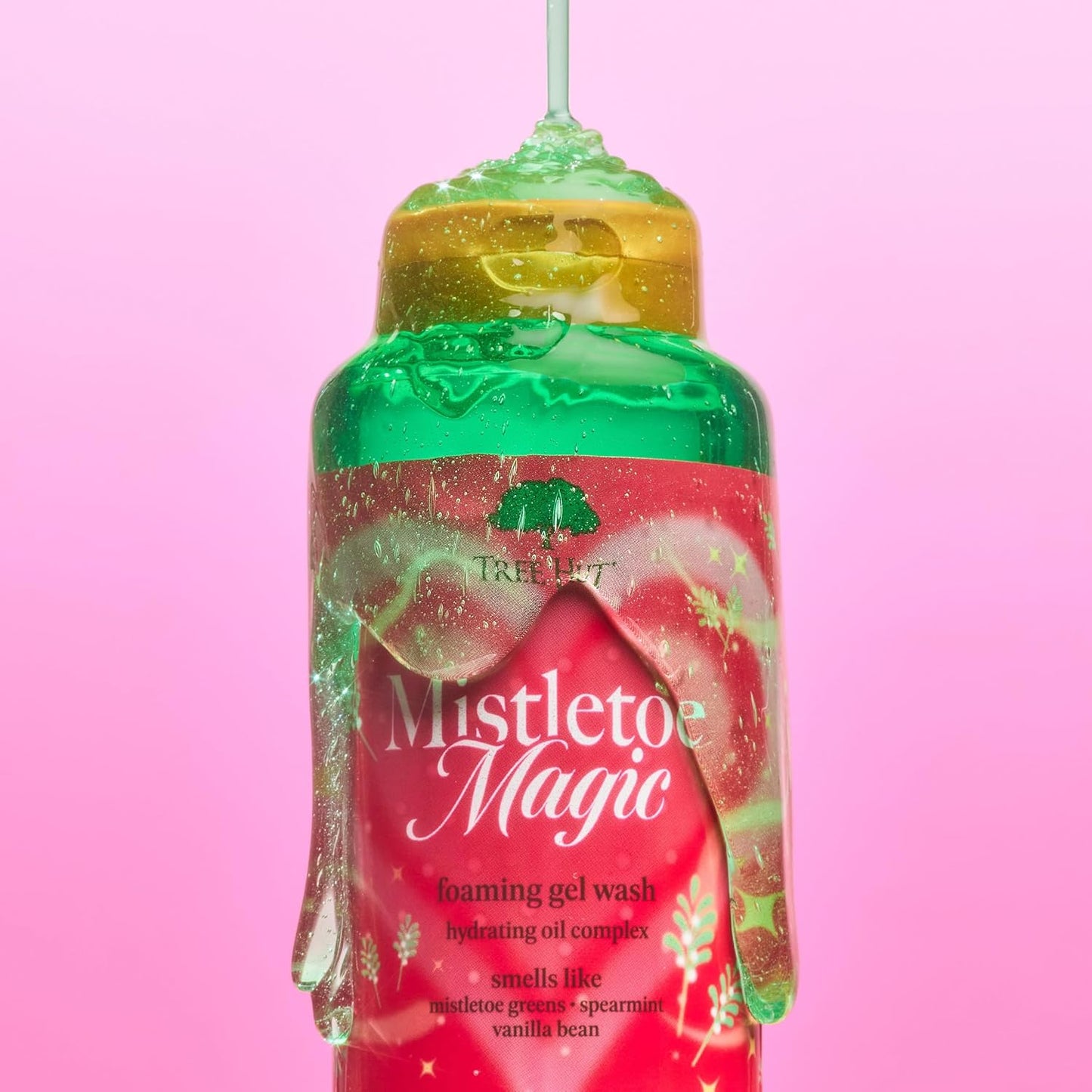 Tree Hut Mistletoe Magic Wash, Gently Cleanses and Leaves Skin Looking Fresh and Radiant, Body Wash, Limited Edition Holiday, 18 Fl Oz