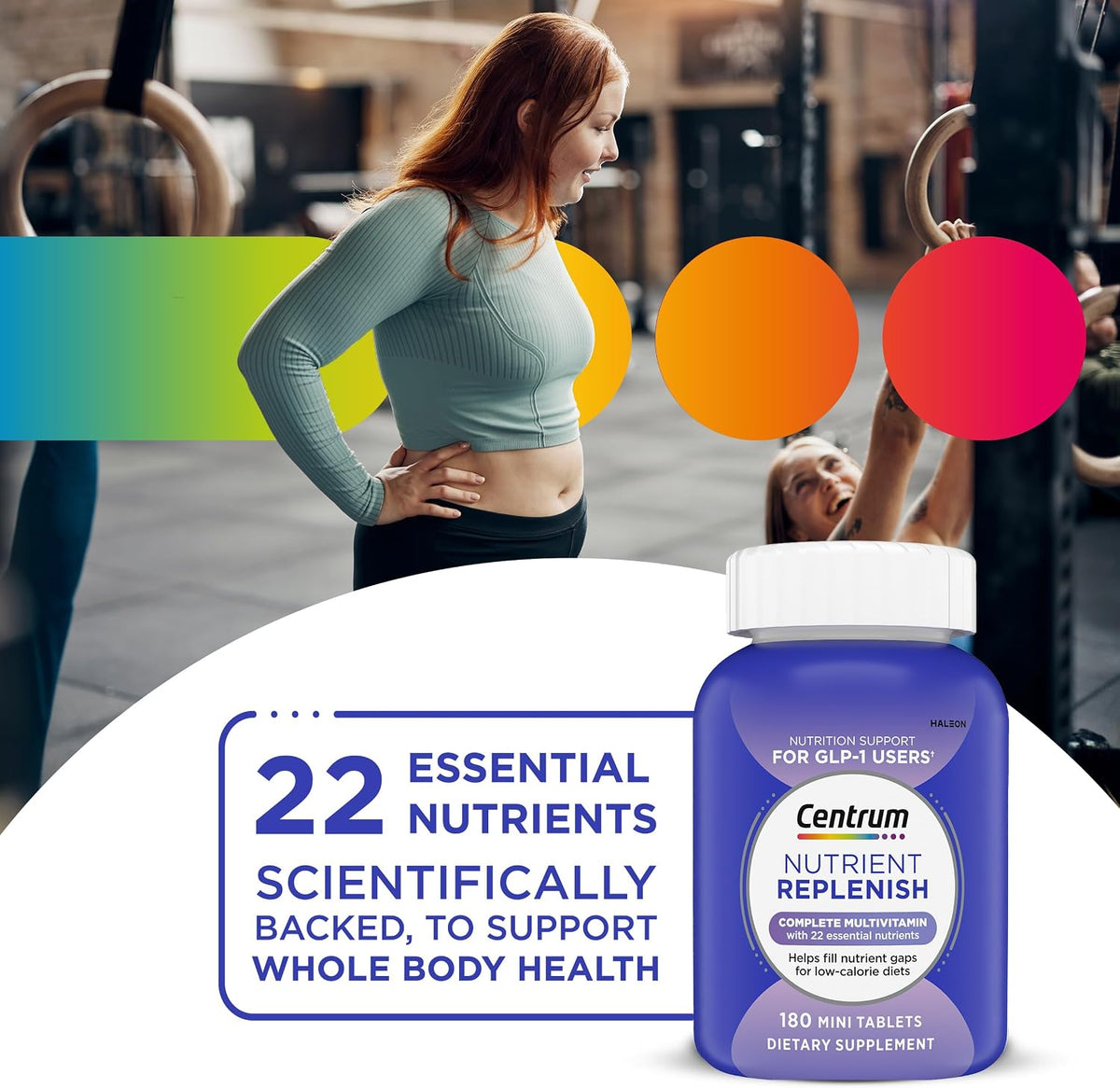 Centrum Nutrient Replenish Complete Multivitamin, 180 Tablets