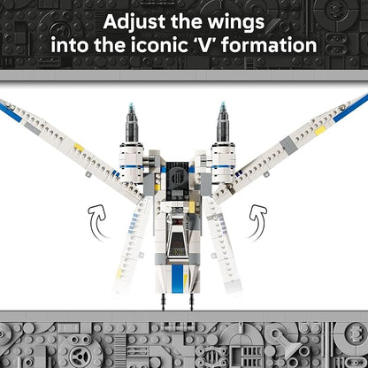 LEGO Star Wars Rebel U-Wing Starfighter Building Set - Includes Cassian Andor, Dedra Meero and K-2SO - Model Action Toy - Birthday Gift Idea for Boys, Girls, Kids, Ages 8+ - 75399