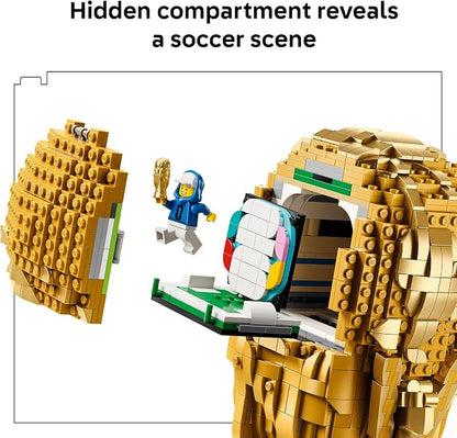 LEGO Editions FIFA World Cup Official Trophy Building Set - Kit for Display in Bedroom, Home Office, Book Shelf - Soccer Fans Collectible - W/World Cup 2026 Minifigure - Gift for Birthdays - 43020