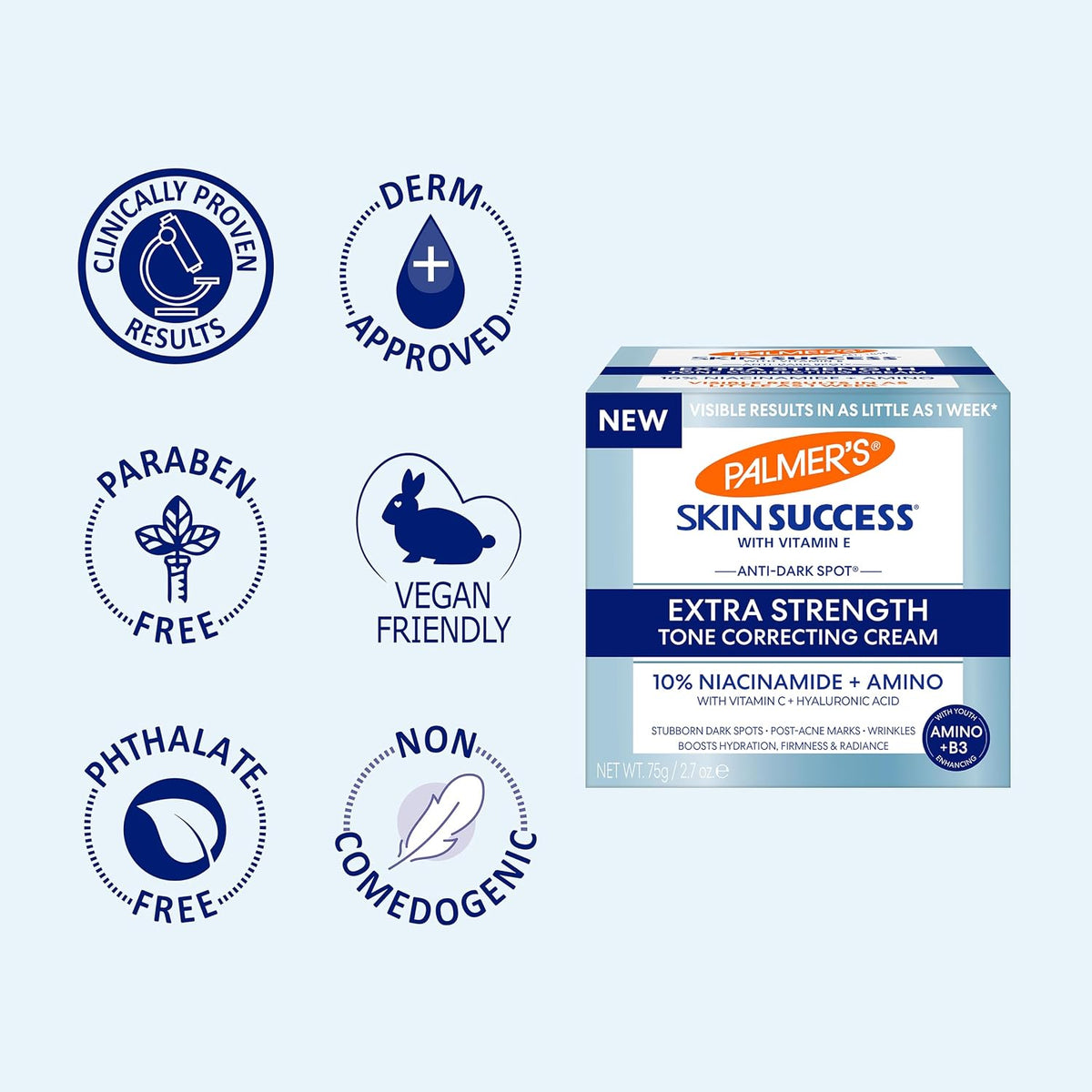 Palmer's Tone Correcting Face Cream, Extra Strength Skin Success (2.7 Oz)