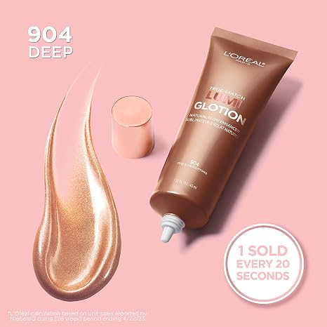 L’Oréal Paris Lumi Glotion Deep and Light Bundle, Highlighter and Bronzer For Radiant Glow, Pack of 2