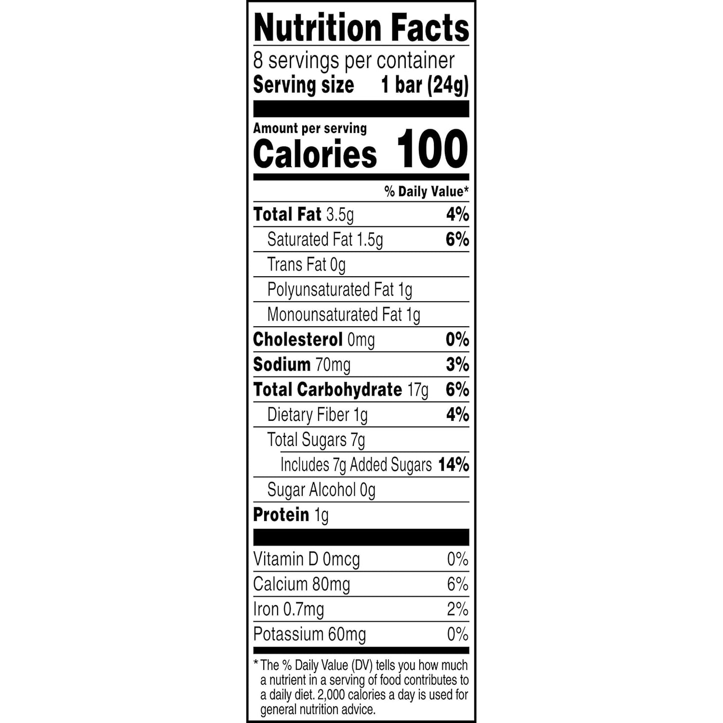 Quaker, Oatmeal, 42 Oz CanisterQuaker Chewy Granola Bar Chocolate Chip Granola Bars, 0.84 Oz, 8 Ct