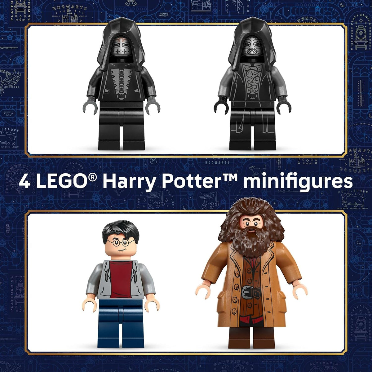 LEGO Harry Potter Hagrid & Harry’s Privet Drive Escape Building Toy for Boys & Girls - Pretend Play Set for Kids, Ages 8+ - W/Mini Hagrid's Motorcycle & 4 Minifigures - Gift for Birthdays - 76459