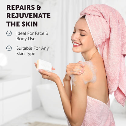 VALITIC Snail Mucin Kojic Acid Soap Bar, Anti Aging Tone Corrector 4 Pack