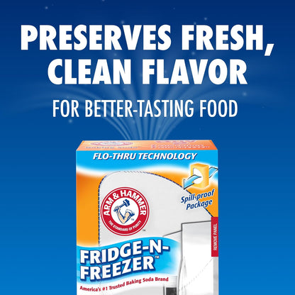 Arm & Hammer Baking Soda Fridge-n-Freezer Odor Absorber, Orange 14 oz, Pack of 24