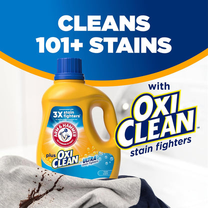 ARM & HAMMER Plus OxiClean Ultra Stain Fighters Liquid Laundry Detergent