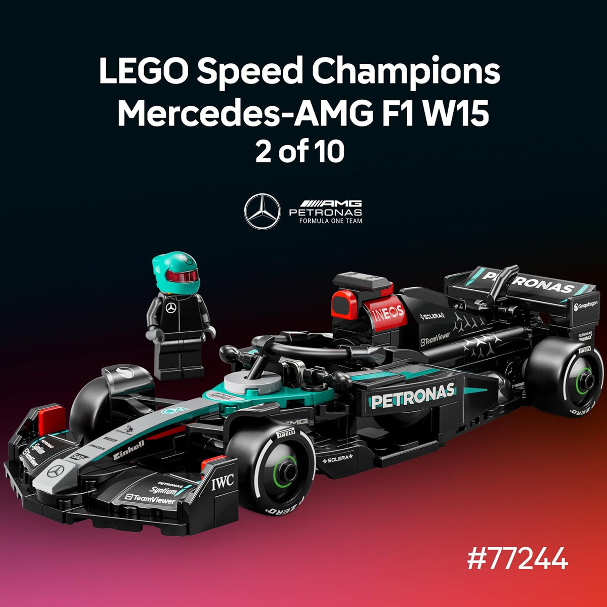 LEGO Speed Champions Ultimate Formula 1 Collector's Pack - Contains 10 Sets in 1 - Includes Exclusive Poster - Collectible F1 Model Car Kit - Gift for Race Car Fans - 66802
