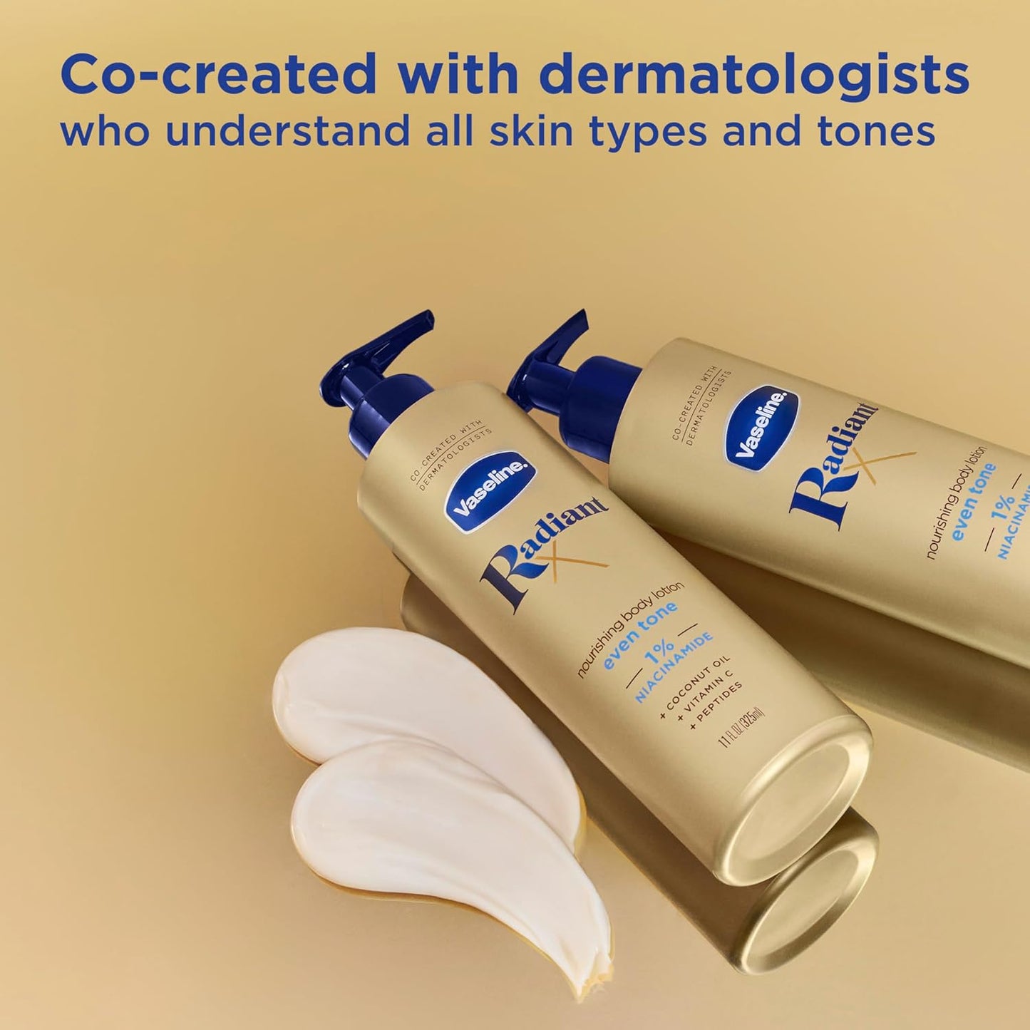 Vaseline Radiant X Skin Care Set -Even Tone Nourishing Body Lotion with 1% Niacinamide &Hydrating Body Oil with One Percent Lipids +Deep Nourishment Hand Butter with 100% Pure Shea Butter(3 Piece Set)
