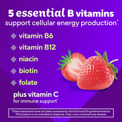 Vitafusion Vitamin B Complex Gummies Plus Vitamin C | 60 Gummies