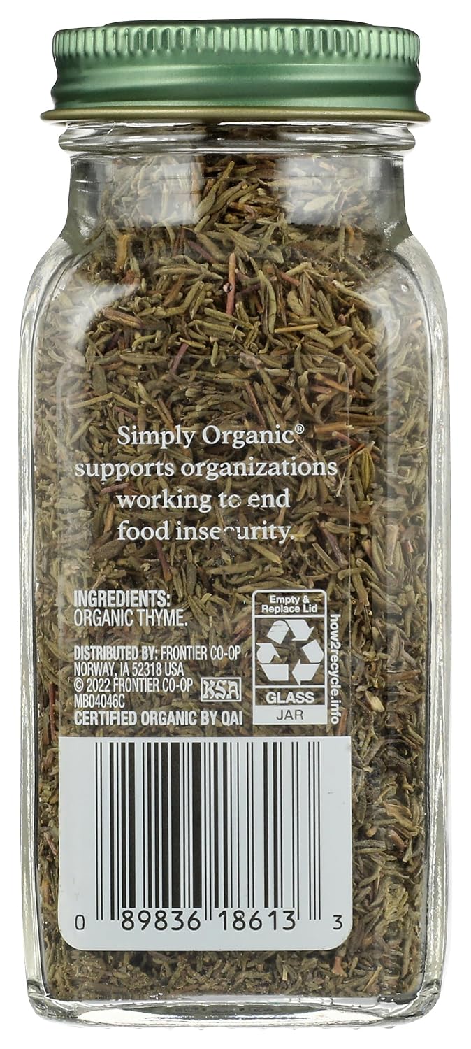 Simply Organic Whole Thyme Leaf, 0.78 Oz