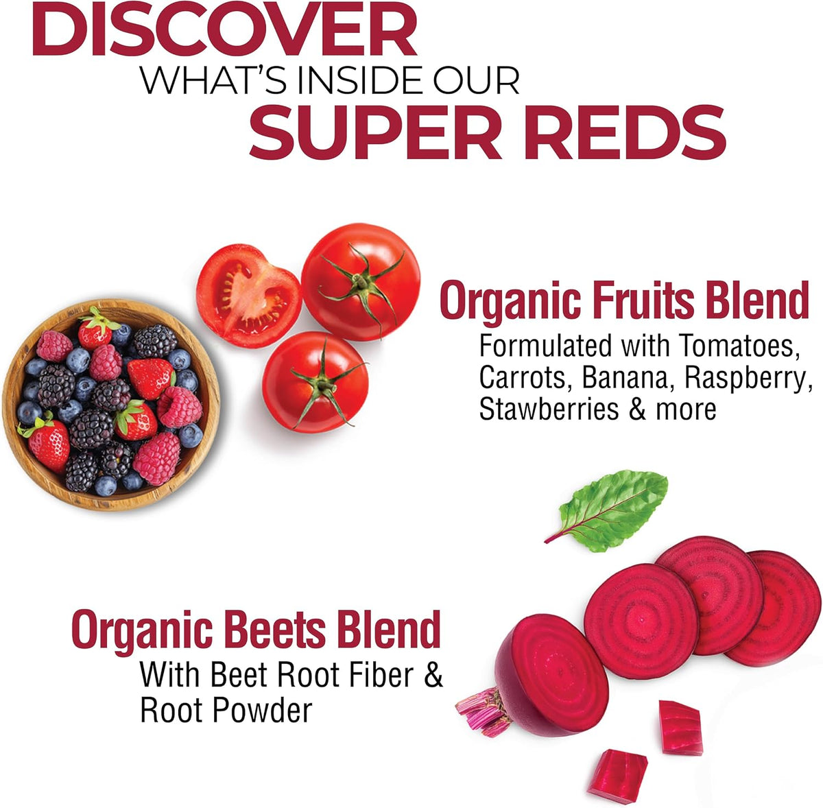 Country Farms Super Reds, Energizing Polyphenol Superfood, Over 40 Super Fruits and Berries, Powerful Antioxidants and Polyphenols, Supports Energy, Supports Circulation, 20 Servings, Mixed Berry