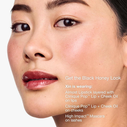 Clinique Pop Lip + Cheek Oil in 3 Iconic Shades in Black Honey, Pink and Nude Honey | Conditions Lips + Gives Cheeks a Natural, Dewy Flush