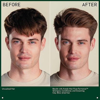 AVEDA Men Pure-Formance Grooming Clay | Strong Pliable Hold | Matte Finish | Lightweight Hair Styling Clay | 92% Naturally Derived*, 2.5 Ounce