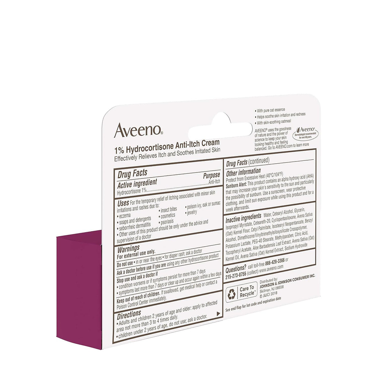 Aveeno Maximum Strength 1% Hydrocortisone Anti-Itch Cream, 1 oz