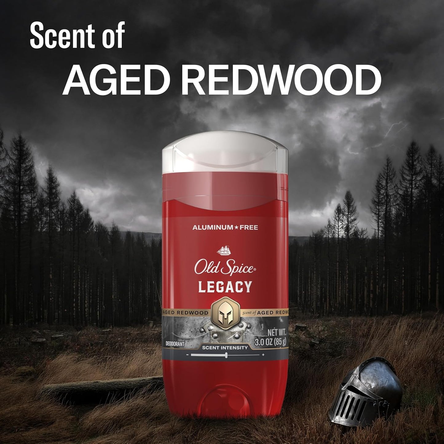 Old Spice Aluminum Free Deodorant for Men, 24/7 Odor Protection, 24/7 Signature Scent & Lasting Freshness, Goes on Clean, Legacy with Coconut, Pine & Cedar Scent, 3.0 oz