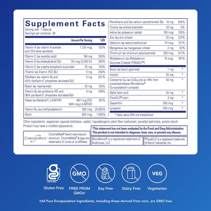 Pure Encapsulations O.N.E. Multivitamin, 30 Capsules