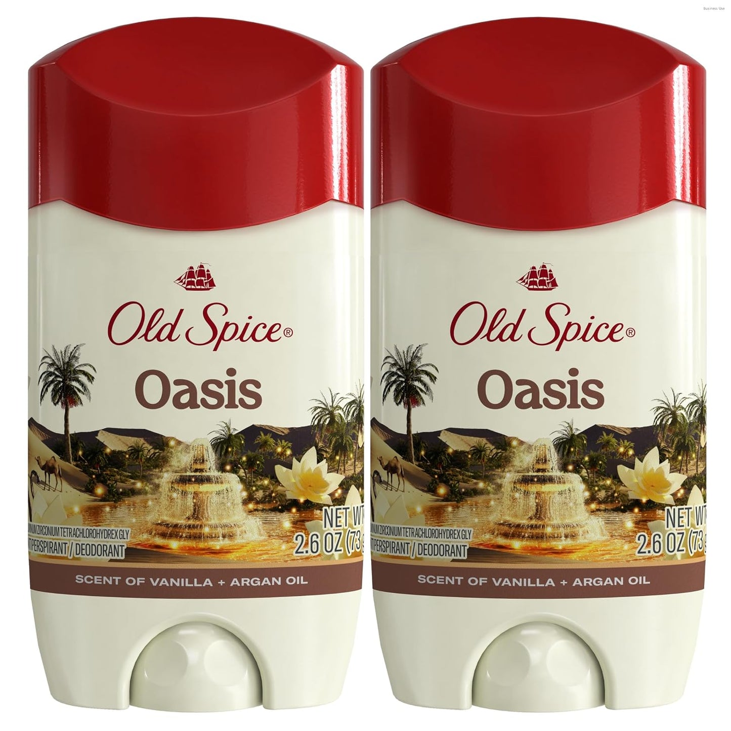 Old Spice Dry Feel Antiperspirant Deodorant for Men, 24/7 Freshness, 24/7 Sweat & Odor Protection, Gentle on Skin with Skin Conditioners, Oasis with Vanilla + Argan Oil Scent, 2.6 oz (Pack of 2)