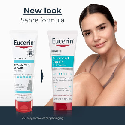 Eucerin Advanced Repair Foot Cream with Urea, Multipack, 12 x 3 OZ