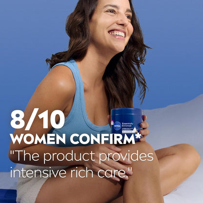 NIVEA Essentially Enriched Body Cream with Hyaluronic Acid, 13.5 Ounce (Pack of 12)