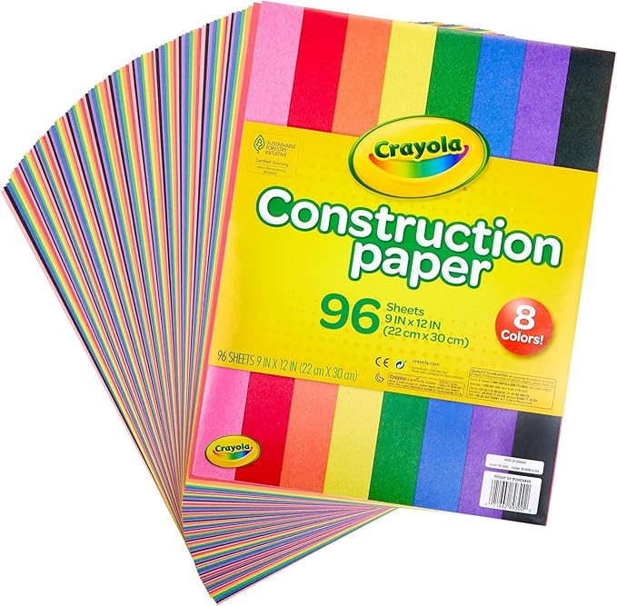 Crayola Construction Paper 96 Sheets - Pack of 2