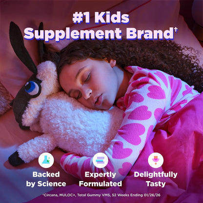OLLY Kids Sleep, Occasional Sleep Support,* 0.5 mg Melatonin - 50 Count