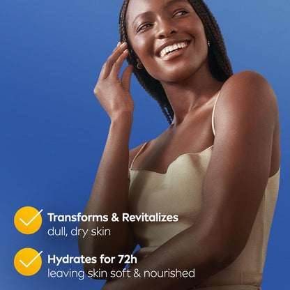 NIVEA Skin Firming Melanin Beauty & Hydration Body Lotion, Q10, 16.9 Fl Oz