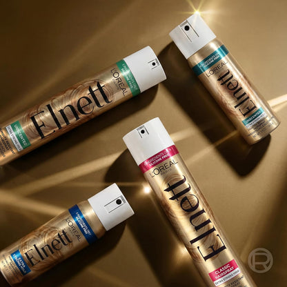 L'Oreal Paris Elnett Unscented Hairspray, up to 72-Hour Extra Strong Hold Formula with Humidity Resistant Frizz Control, Hairspray with Soft, Brushable Finish, 11 oz | (Packaging May Vary)