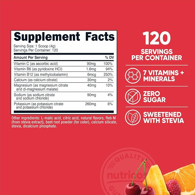 Nutricost Electrolyte Complex Powder (120 Servings, Fruit Punch)