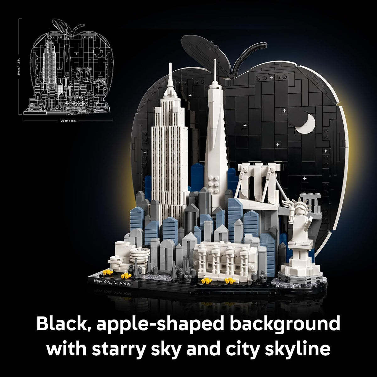 LEGO Architecture New York City – The Big Apple Building Set for Adults, Ages 18+ - Decor for Bedroom, Office or Desk - Gift for Men & Women - 21066