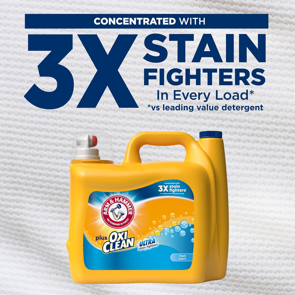ARM & HAMMER Plus OxiClean Ultra Stain Fighters Liquid Laundry Detergent