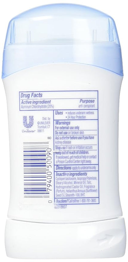 Dove Anti-Perspirant Deodorant Invisible Solid Fresh 1.60 oz (Pack of 5)