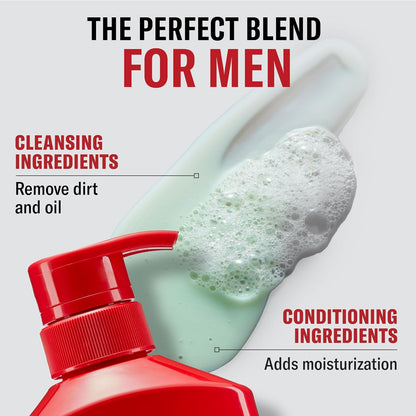 Old Spice Mens 2-in-1 Shampoo and Conditioner Set, Bearglove, For All Hair Types, Healthier, Fuller, More Moisturized Looking Hair, 13.5 fl oz Each (Pack of 6)