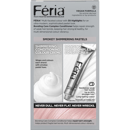 L'Oreal Paris Feria Multi-Faceted Shimmering Permanent Hair Color, P2 Rosy Blush (Smokey Pink) (Pack of 2)