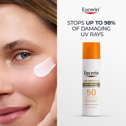 Eucerin Sun Age Defense Face Sunscreen Lotion SPF 50, 2.5 FL OZ