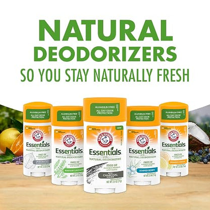 ARM & HAMMER Essentials Deodorant, Vanilla Sandalwood, 4-Pack