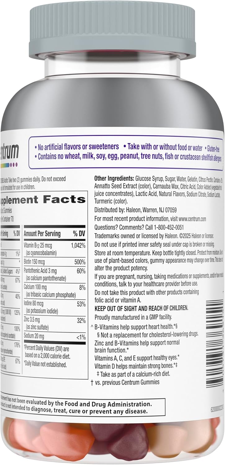 Centrum MultiGummies for Women 50 and Over, 140 Count