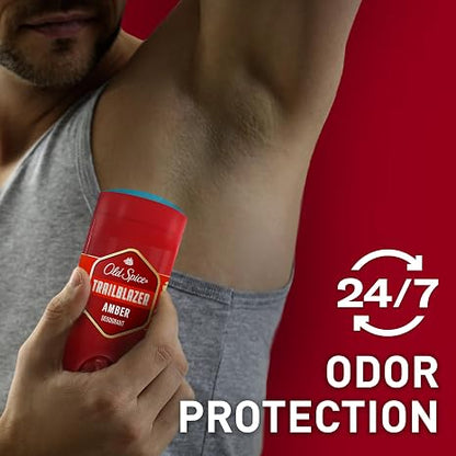 Old Spice Aluminum Free Deodorant for Men, 24/7 Odor Protection, 24/7 Freshness & Lasting Scent, Trailblazer with Amber Scent, 3.0 oz (Pack of 3)
