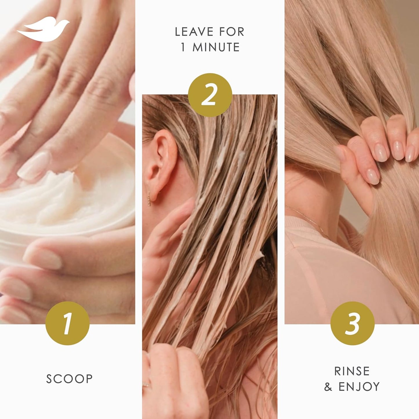 Dove Hair Bond Strength 10in1 Serum Mask for Chemically Damaged Hair with Bio-Protein Care Technology plus Peptide Complex 9.2 fl oz.