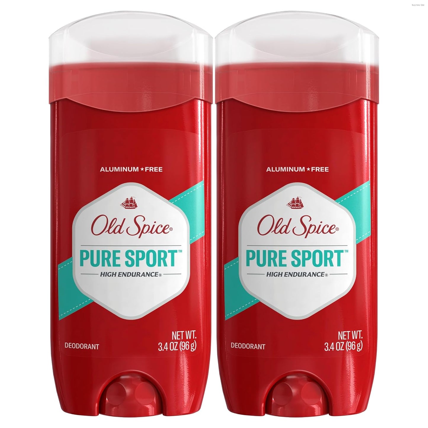 Old Spice Aluminum Free Deodorant For Men, High Endurance, 24/7 Sweat Defense to Eliminate Odors, 24/7 Freshness & Lasting Scent, Pure Sport Scent, 3.4 oz (Pack of 2)