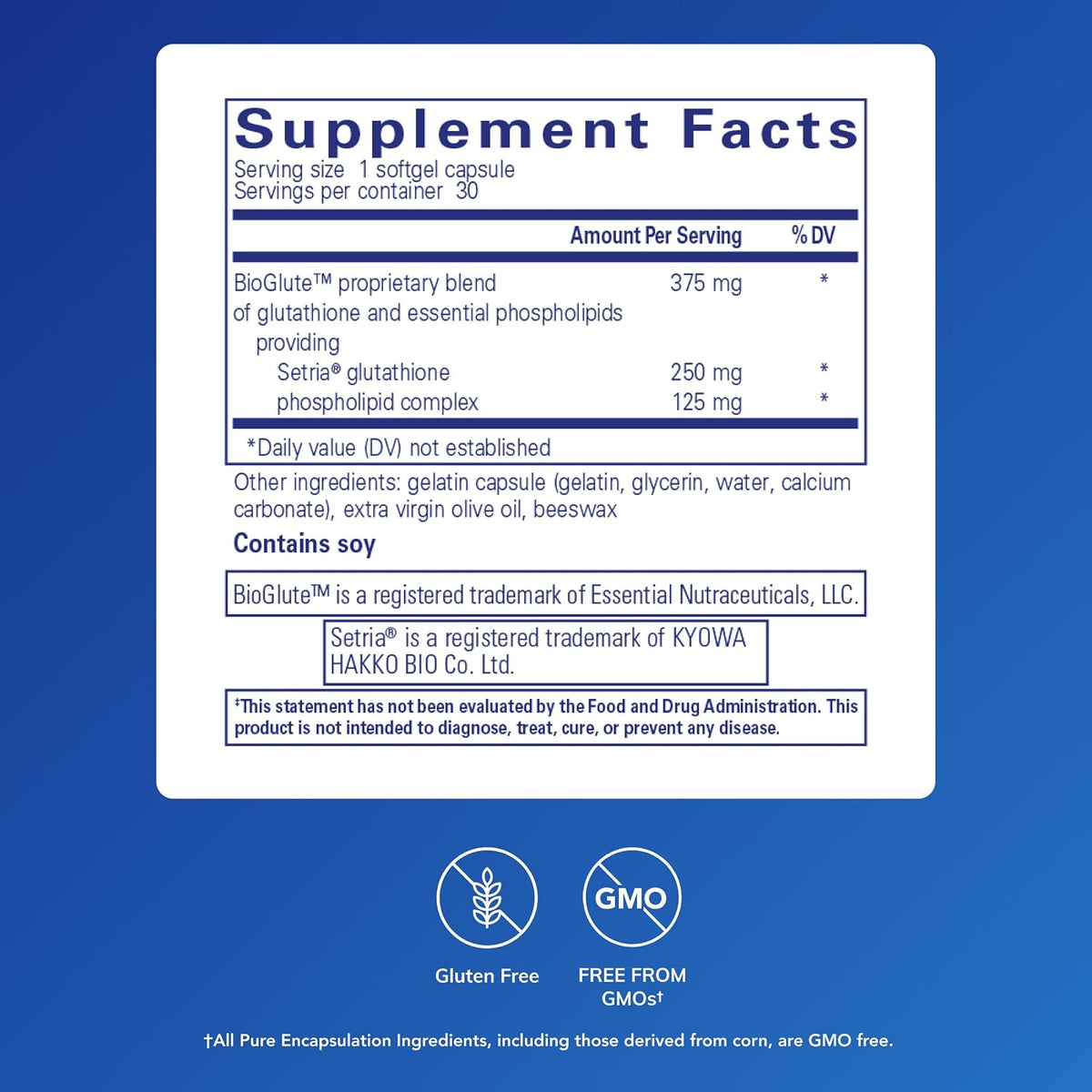 Pure Encapsulations Liposomal Glutathione, 30 Softgel Capsules