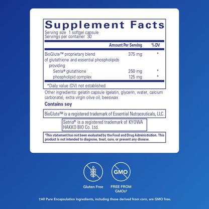 Pure Encapsulations Liposomal Glutathione, 30 Softgel Capsules