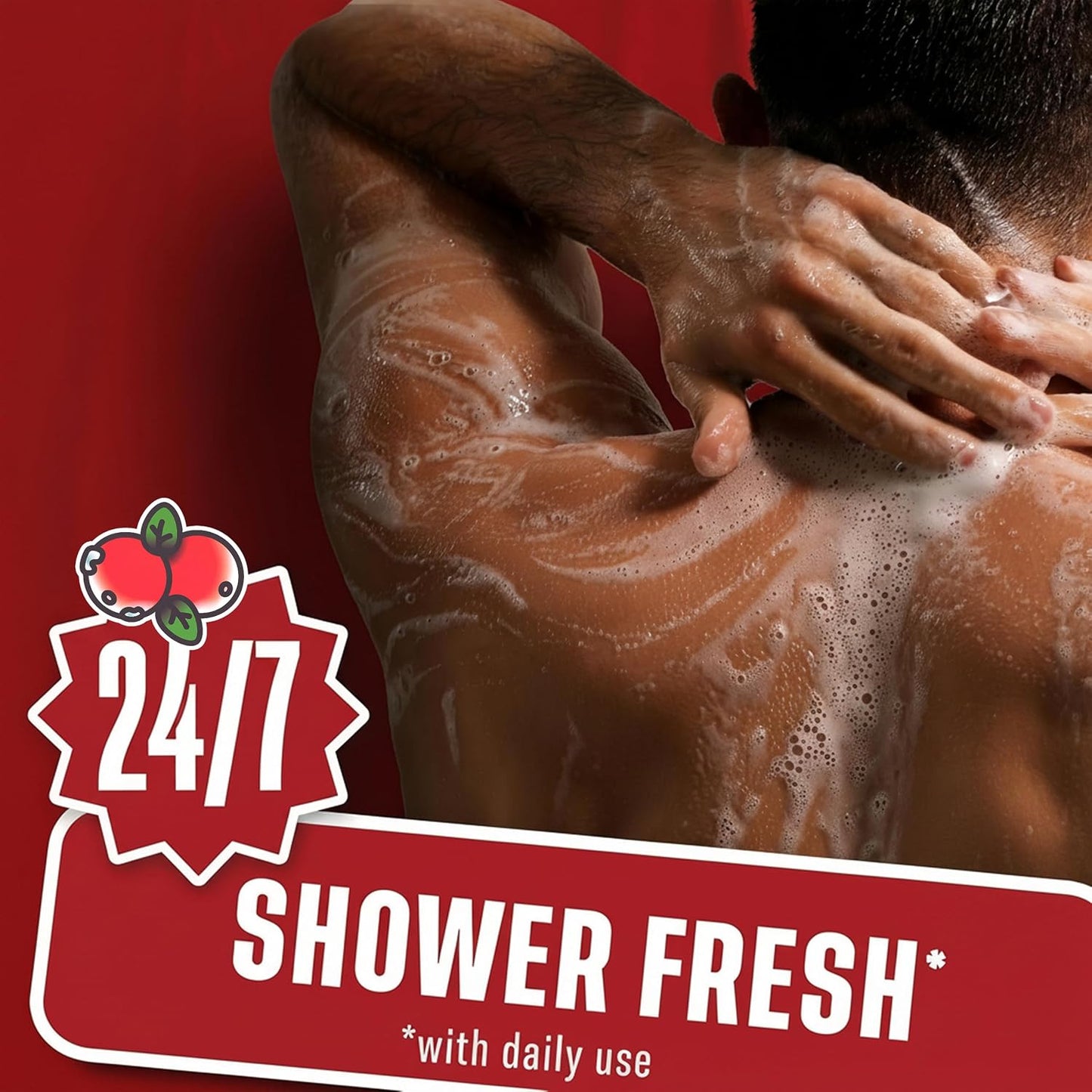 Old Spice Body Wash for Men, Holidudes Holiday Edition, 24/7 Holiday Freshness, Lasting Scent and Rich Lather, Stocking Stuffer, BruteCake with Iced Cranberry Scent, 16 oz