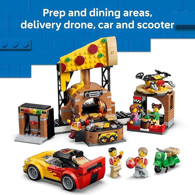 LEGO City Pizza Delivery Experience with Vehicles 60496