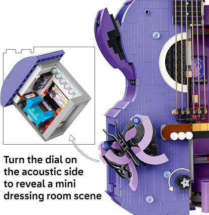 LEGO Editions Olivia Rodrigo's Dual Guitar 43031 | Collectible Building Toy for Teens, Ages 14+, Olivia Rodrigo Minifigure, Bedroom Decor, 1228 pieces, Gift for Birthdays