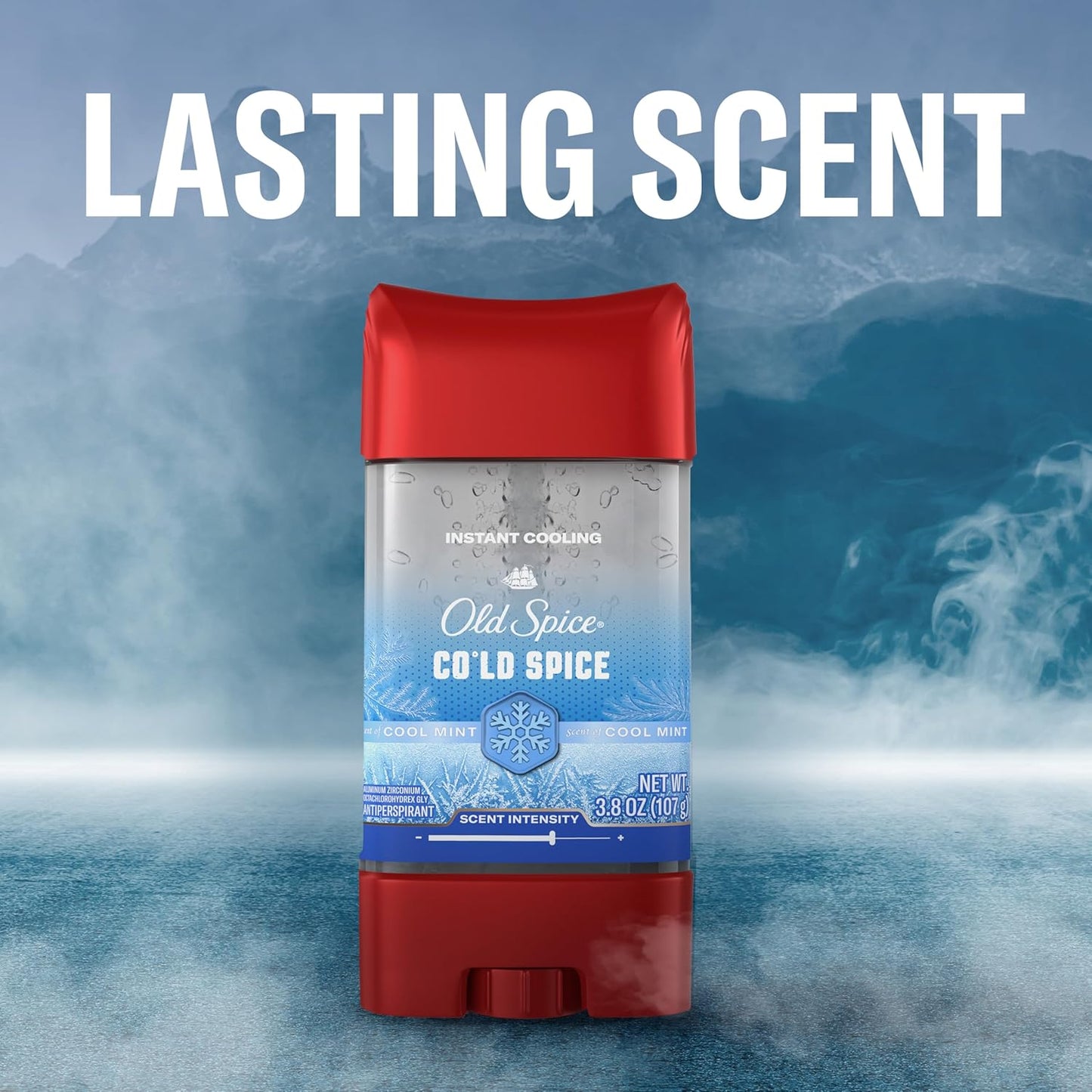Old Spice Red Collection Antiperspirant Deodorant + Body Wash Bundle for Men, Cold Spice with Cool Mint Scent, 24/7 Sweat & Odor Protection, 24/7 Shower Fresh & Clean, 3.8 oz & 24 oz (Pack of 2)