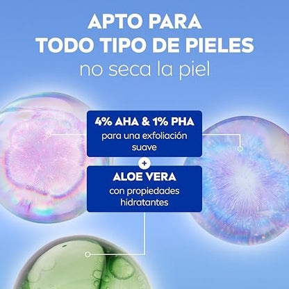NIVEA LUMINOUS 630 Skin Glow Liquid Exfoliant 100 ml – Ultra-Refining AHA & PHA Radiance Tonic for Silky-Smooth Texture, Enhanced Clarity and Illuminated Skin Appearance