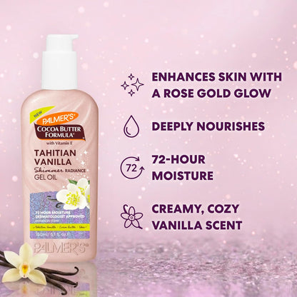 Palmer's Cocoa Butter Formula, Tahitian Vanilla Shimmer Gel Oil (5.1 fl oz)